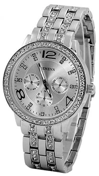Женские часы Geneva Silver Steel