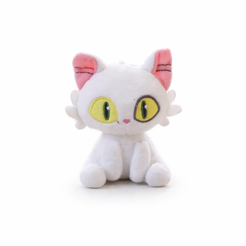Брелок Мягкая игрушка Кот - Дайджин Белый 12 см