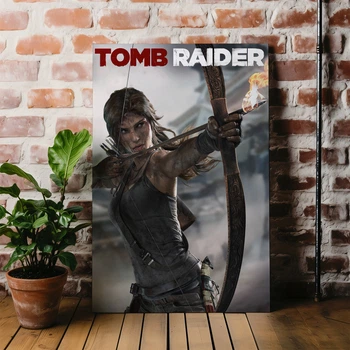 Інтер'єрна картина Лара Крофт, Tomb Raider, Lara Croft, плакат для геймера, 60×41 см (id6930)