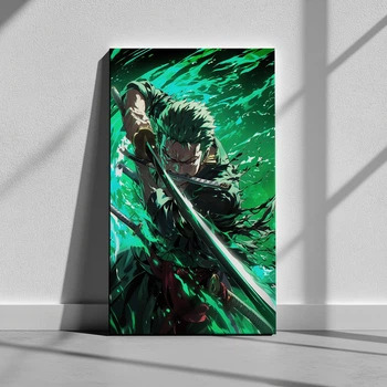 Интерьерная картина Большой куш, Ван-Пис, Ророноа Зоро, One Piece, Roronoa Zoro, аниме, 42×24 см (id6929)