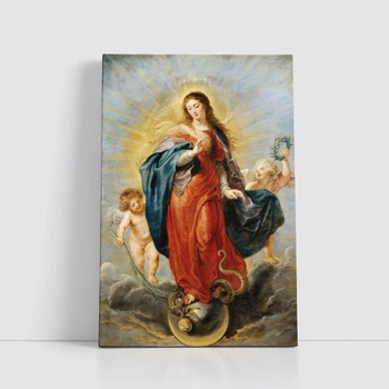 Інтер'єрна картина Діва Непорочного Зачаття, Рубенс, Rubens, Virgin of Immaculate Conception, 42×28 см (id6990)