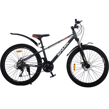 Велосипед SPARK ASTRO (колеса - 26", алюминиевая рама - 13") серый с темно-серым