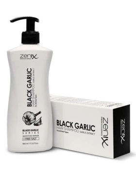 Шампунь zenix з екстрактом чорного часника зенікс black garlic
