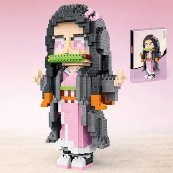 Игрушка Большой Конструктор фигурка Незуко Камадо (Demon Slayer), 1162 деталей для детей (арт 15865)