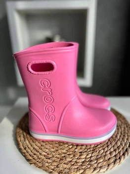 Чоботи Crocs дитячі рожеві C13 EU30 устілка 19 см