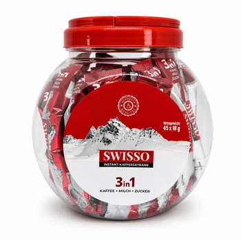 Кава розчинна Swisso 3 в 1 у стіках 45 х 18 г