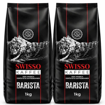 Набір кави в зернах Swisso Barista 100% Arabica 1+1, 2×1 кг