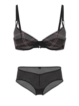 Комплект белья Victoria's Secret бюст и трусики чики 1159864242 (Черный 36C/L)