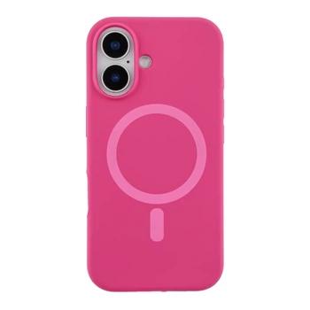 Чохол Premium Glow Silicone Case with Magsafe для iPhone 16 Manyue Red