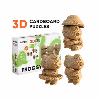 Картонний конструктор "Cartonic 3D Puzzle FROGGY TRIO"