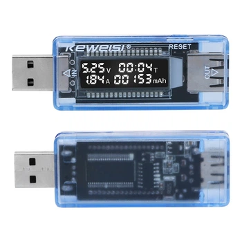 Тестер USB Keweisi KWS-V20, мультиметр амперметр вольтметр, USB-A, для вимірювань