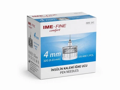 Иглы инсулиновые для шприц-ручек "Ime-Fine Comfort" 4 мм (32G x 0,23 мм), 100 шт.