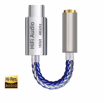 Підсилювач звуку для навушників ЦАП Type C/AUX (Audio Jack 3,5 мм) 16bit 48khz