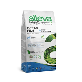 Повнораціонний сухий корм Alleva Holistic Puppy/Junior Ocean Fish Large - для цуценят, а також для вагітних і лактуючих собак великих порід, з океанічної риби 2 кг, (8002754002288)