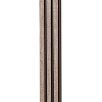 Декоративна стінова рейка Sticker Wall PS 2900х115х12 мм Світло-сірий дуб (SW-00001744)