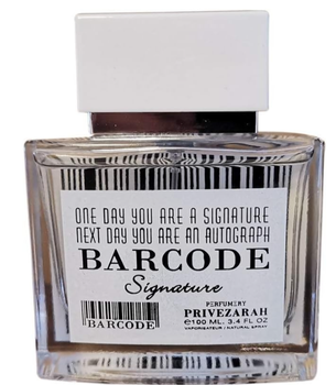 Парфумована вода для чоловіків Paris Corner Prive Zarah Barcode Signature 100 мл (3037266238035)
