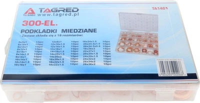 Podkładki miedziane Tagred 300 szt. TA1401 (5903293502068)