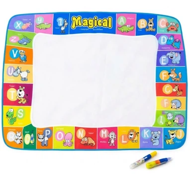 Дитячий килимок для малювання з маркерами Magical Aqua Mat 120x90 см Різнокольоровий (2104619365)