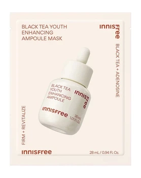 Маска-ампула с черным чаем для омоложения Innisfree Black Tea Youth Enhancing Ampoule Mask 28 мл
