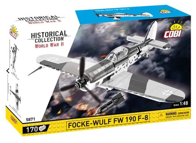 Конструктор Cobi HC WWII Focke-Wulf FW 190 F-8 170 елементів 5871 (5902251058715)