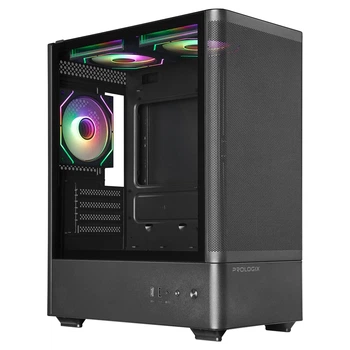 Корпус компьютерный Prologix GM-01MAB Mesh Midi-Tower – MicroATX/ITX, 3 ARGB-вентилятора(DL_0EE52D70EC43)
