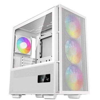 Корпус DeepCool CH560 Digital з екраном та підсвіткою White