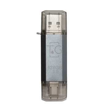 USB-флеш-накопичувач T&G Star Series 128GB Type-C/USB 3.2 Сріблястий