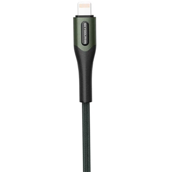 Кабель SkyDolphin S01L USB - Lightning (M/M), 1 м, Темно-зеленый (USB-000580)