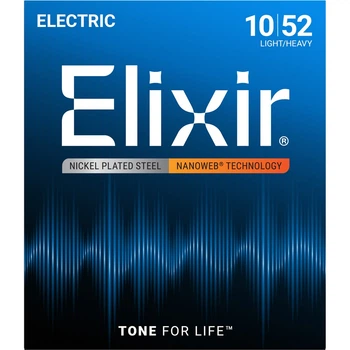 Струны Elixir 12077 Nanoweb 10-52 Light-Heavy