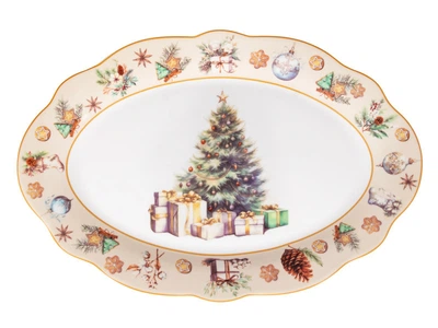 Блюдо новогоднее овальное Lefard Tender Christmas 30,5 см 985-216
