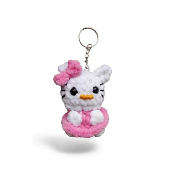 М’який в’язаний брелок Hello Kitty Хелло Кітті (OL-0014)