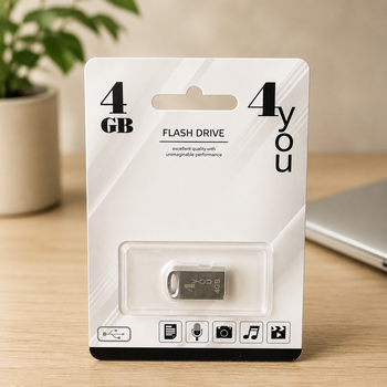 USB-накопичувач флешка на 4Gb 4you 105 Metal series Silver