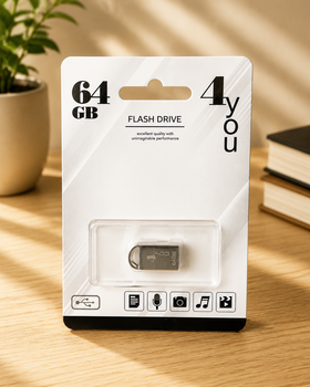 USB-накопитель флешка на 64Gb 4you 107 Metal series Silver