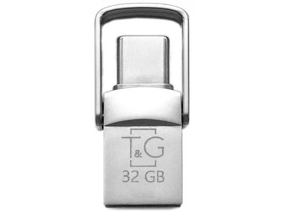 USB-накопитель c Type C 3.0 флешка на 32Gb T&G 104 Metal series Silver