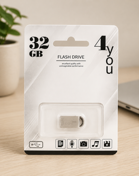 USB-накопитель флешка на 32Gb 4you 107 Metal series Silver