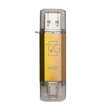 USB-накопитель c Type C 2.0 флешка на 4Gb T&G 009 Star series Gold