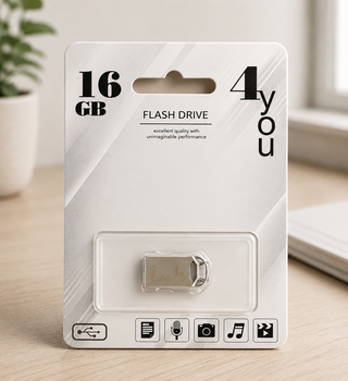USB-накопитель флешка на 16Gb 4you 110 Metal series Silver