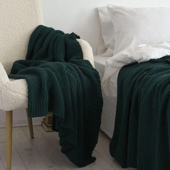 Плед La Modno WoolCotton Balance Emerald 130x170 (200425)