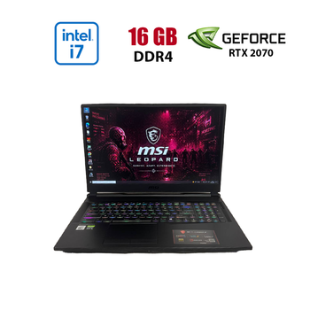 Ноутбуки MSI з відеокартою GeForce RTX 2070 купити в Києві: ціна