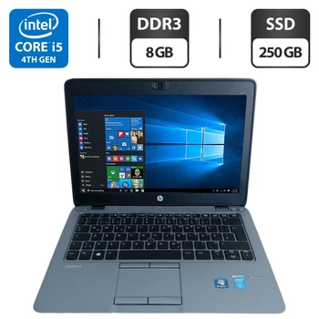Нетбук Б-класс HP EliteBook 820 G1 / 12.5" (1920x1080) IPS / Intel Core i5-4310U (2 (4) ядра по 2.0 - 3.0 GHz) / 8 GB DDR3 / 250 GB SSD / Intel HD Graphics 4400 / WebCam б/у