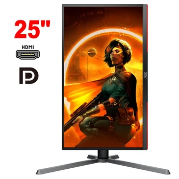 Монитор AOC 25G3ZM / 25" (1920x1080) IPS / 2x HDMI, 1x DP, 1x Audio / VESA 100x100 / Pivot б/у