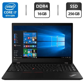 Ультрабук Б-клас Lenovo ThinkPad T590 / 15.6" (1920x1080) IPS / Intel Core i7-8550U (4 (8) ядра по 1.8 - 4.0 GHz) / 16 GB DDR4 / 256 GB SSD / Intel UHD Graphics 620 / WebCam б/в