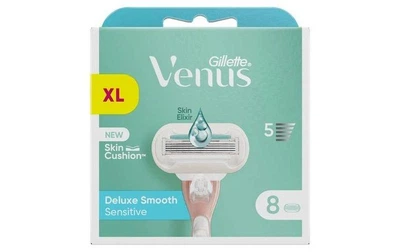 Сменные картриджи для бритья (Лезвия) женские Venus Deluxe Smooth Sensitive 8 шт (8001090596321)
