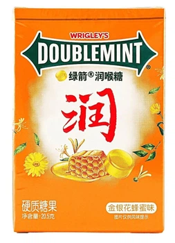 Льодяники від болю в горлі Wrigley's Doublemint Honeysuckle Honey Lemon Flavor 20.5г