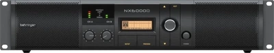 Wzmacniacz mocy Behringer NX6000D dwukanałowy o wysokiej mocy z DSP Rack 2U (4033653090308)