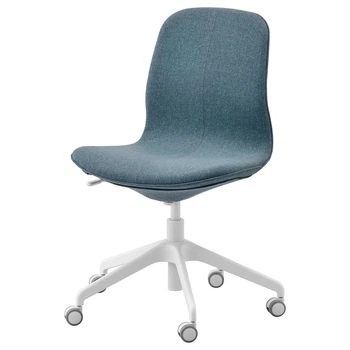 Офісне крісло, синій/білий IKEA LÅNGFJÄLL 492.523.79