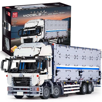 Конструктор Mould King Фура с прицепом на радиоуправлении 4166 деталей Technic 13139 грузовик белый