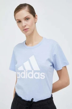 Стильна жіноча футболка Adidas S блакитна (WCF0000489)