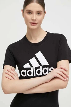 Стильна жіноча футболка Adidas L чорна (WCF0000493)