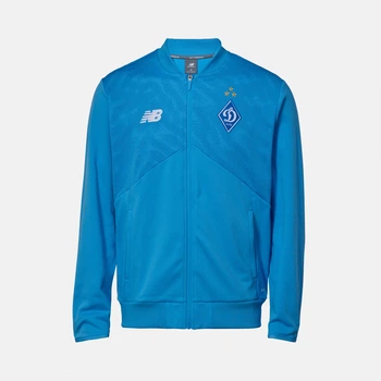 Мужская голубая спортивная куртка ФК «Динамо» Киев New Balance Match 52 (XL) (MJ231628AWY)